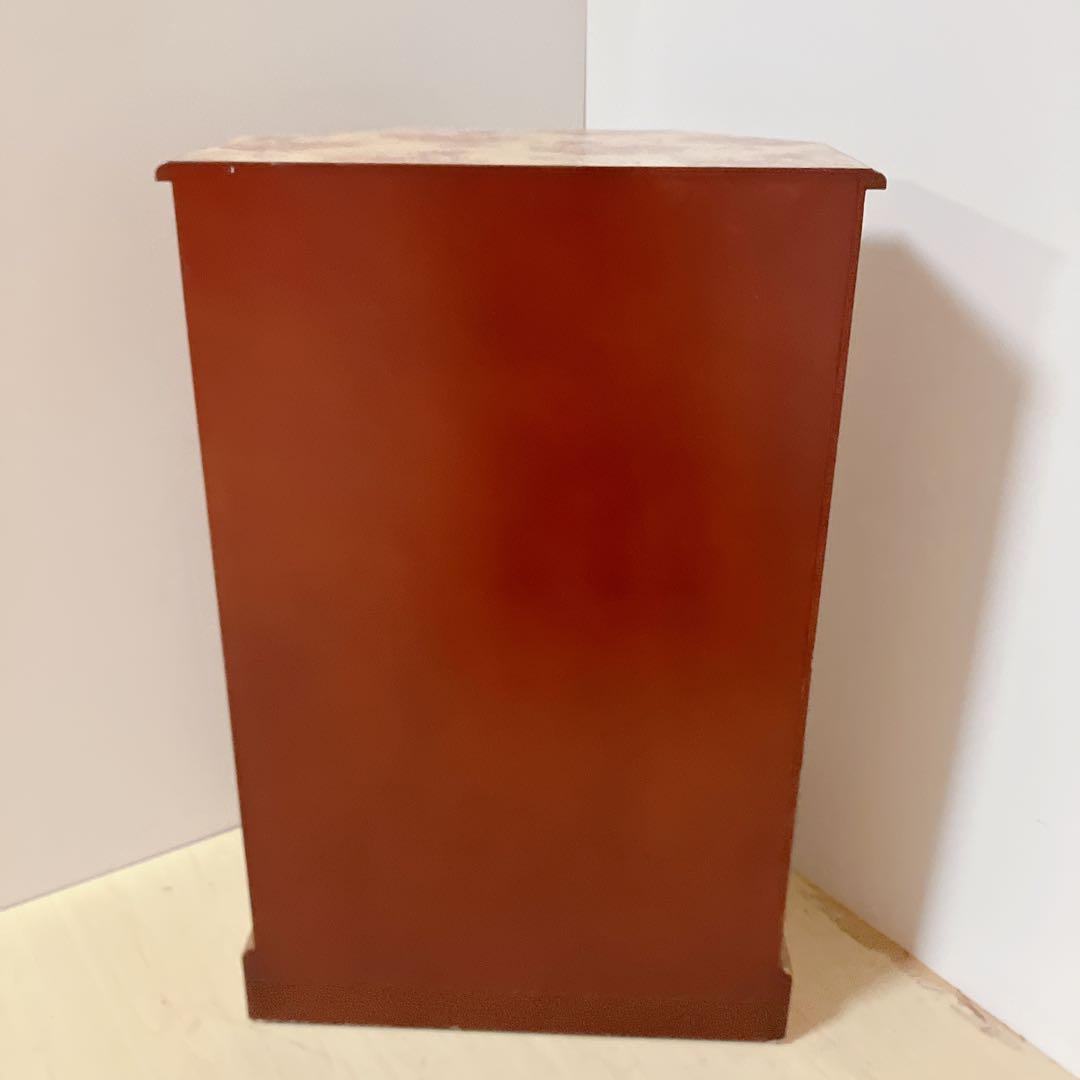 アンティーク調　5段チェスト　花柄　サイドチェスト　コンソール　飾り棚