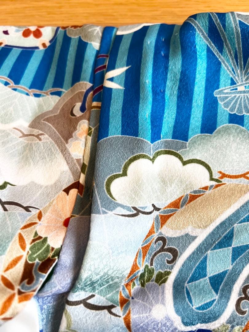 花うさぎ　七五三(3歳　男の子)着物　被布　小物セット