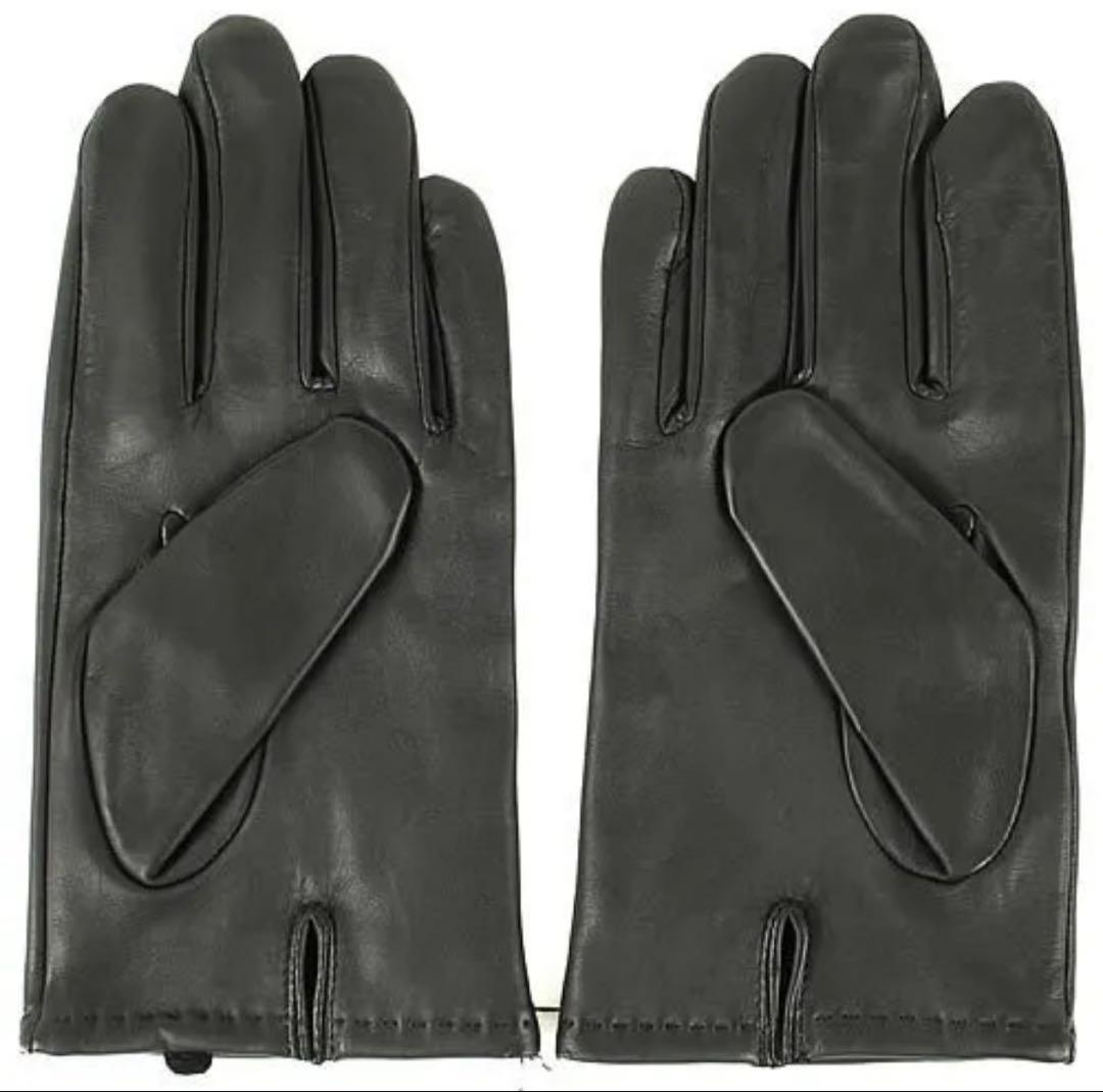 デンツDENTS 手袋 レザーグローブ スマホ対応 黒ブラックsサイズ