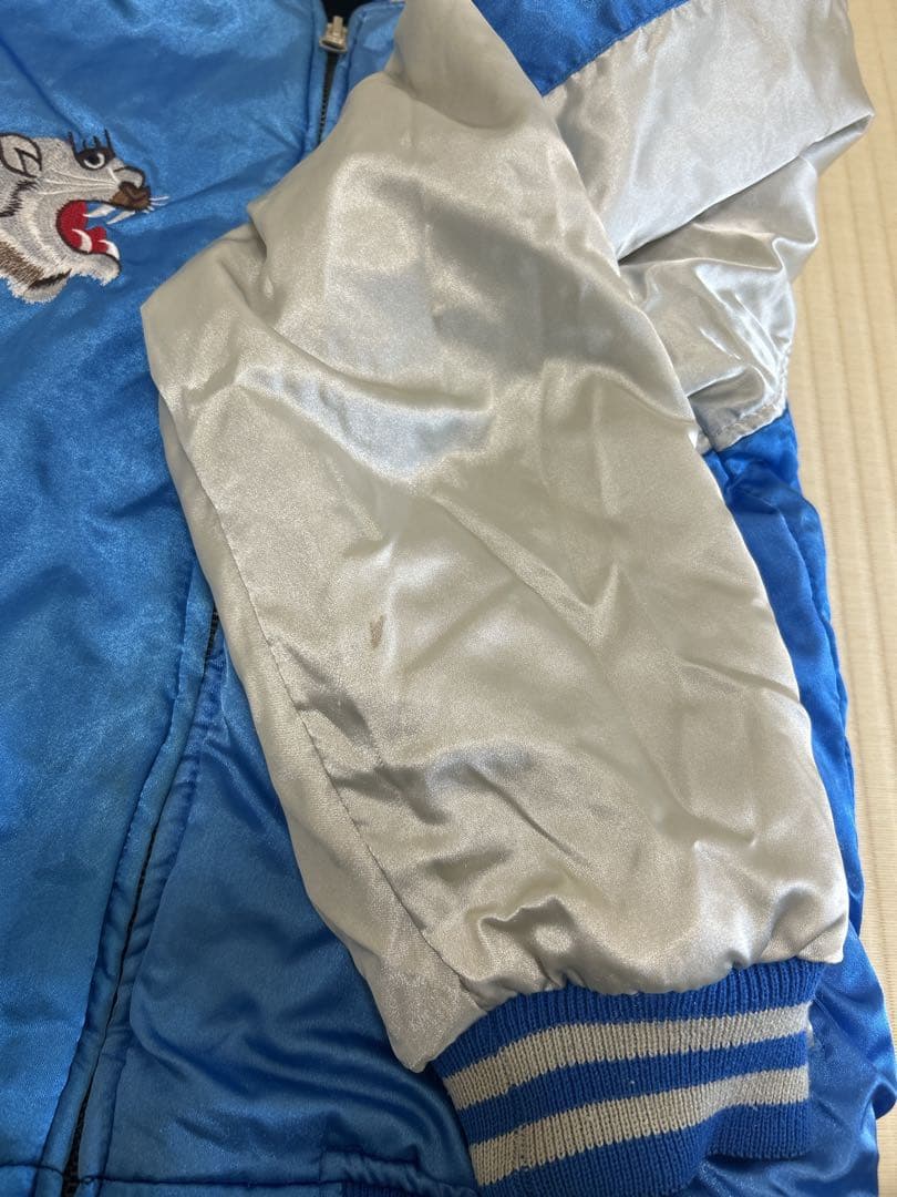 刺繍ドラゴン ベルベット スカジャン　 龍　虎　リバーシブル