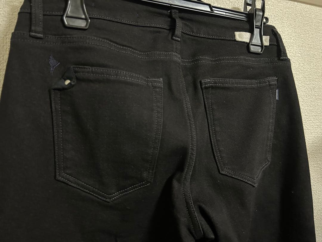 antgauge アントゲージ 裏起毛 ブラック デニム　美シルエット