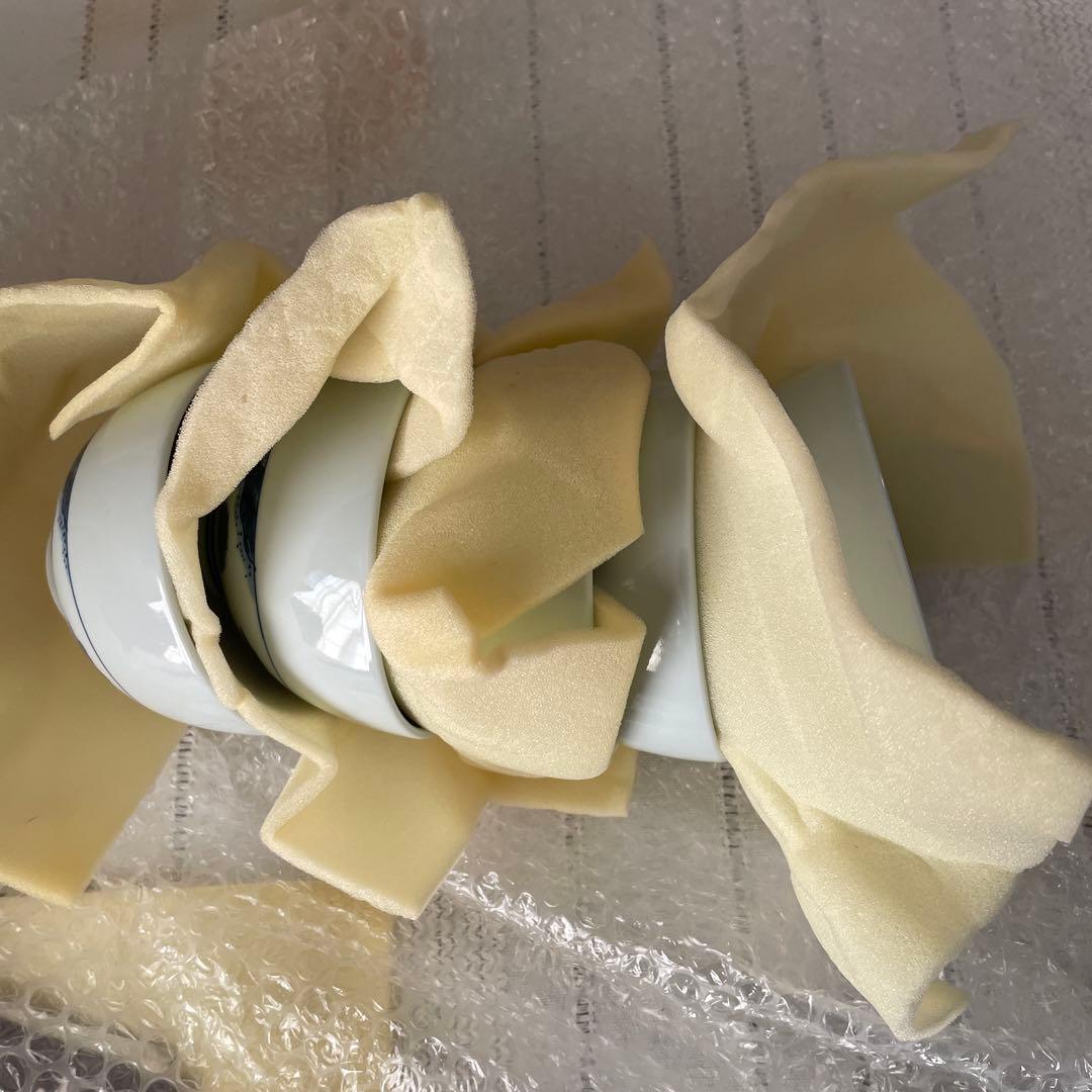 源右衛門　染付　山水絵　御飯　茶碗　五客　一級品　　　　　　新品　供箱　栞付き