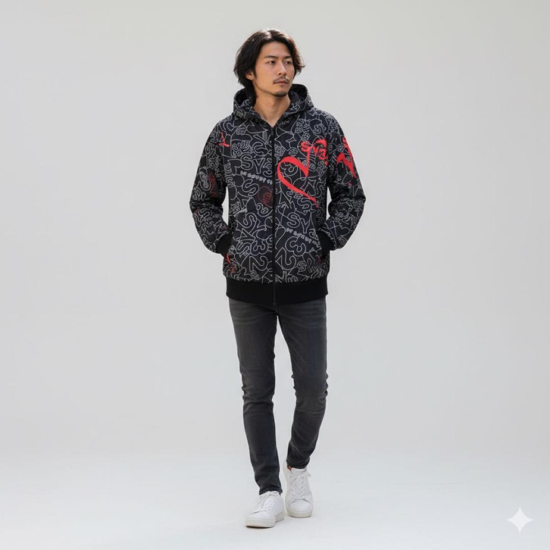 SY32 by SWEET YEARS　グラフィック　ウインドブレーカー　XXL