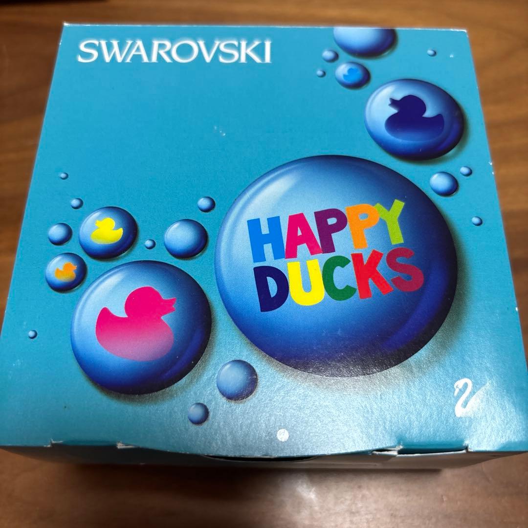 廃盤品貴重スワロフスキーハッピーダック置物