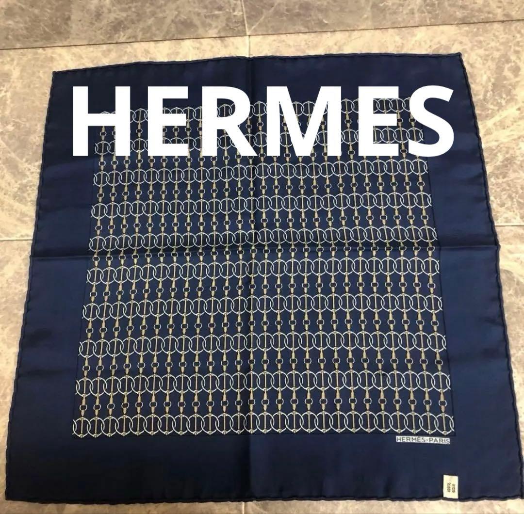 ◆極美品◆ HERMES カレ45 プチカレ シルク100％ スカーフ