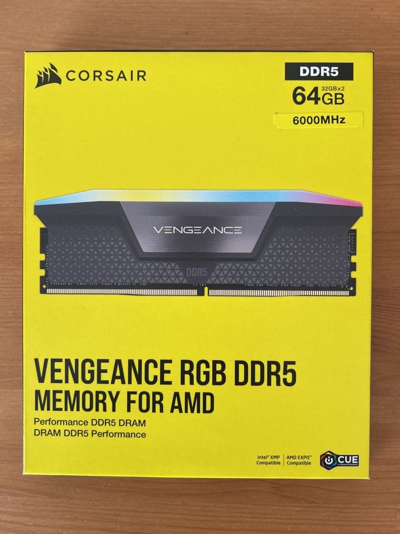 新品未開封　CORSAIR DDR5-6000MHz 32GB×2枚