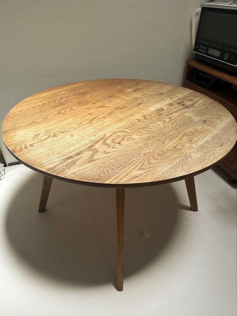 【7月末迄出品】unico ラウンドダイニングテーブル　アディ