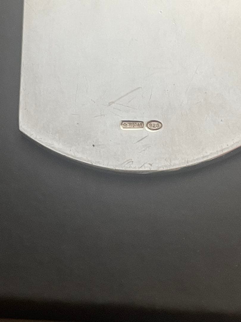 GUCCI グッチ ドッグタグ プレート ネックレス SV925 シルバー925