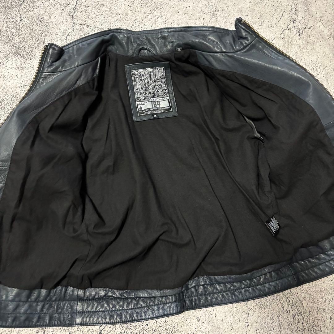 アフリクション　レザージャケット　パシフィックブルー　レースアップ　限定品