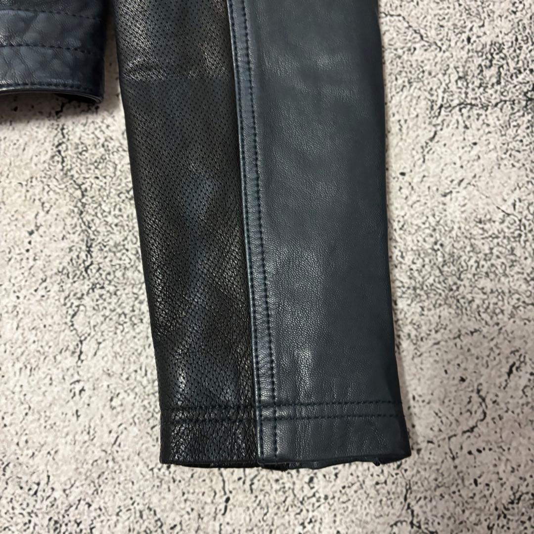 アフリクション　レザージャケット　パシフィックブルー　レースアップ　限定品