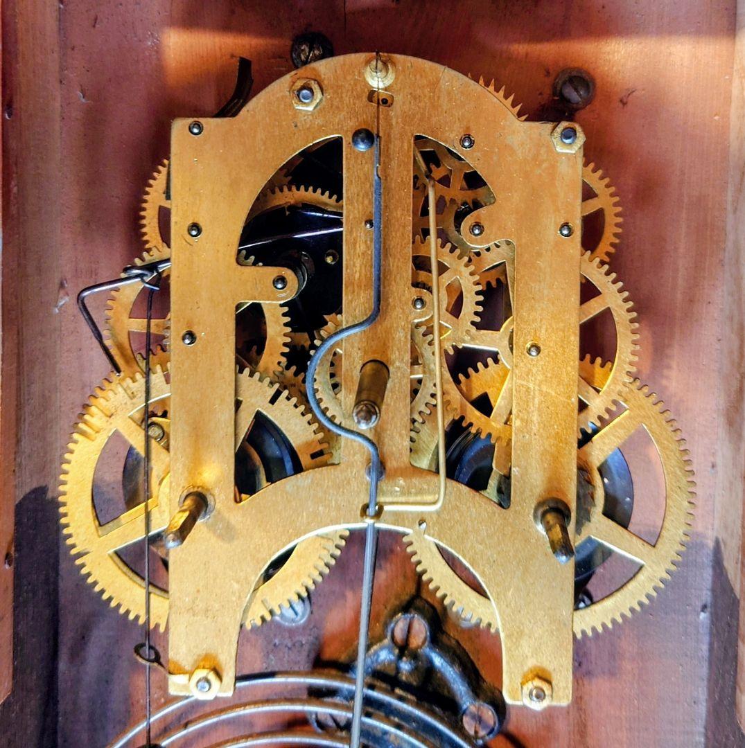 専用〈完動・美品〉Knight時計社　宮型ゼンマイ振り子時計　ボンボン時計古時計