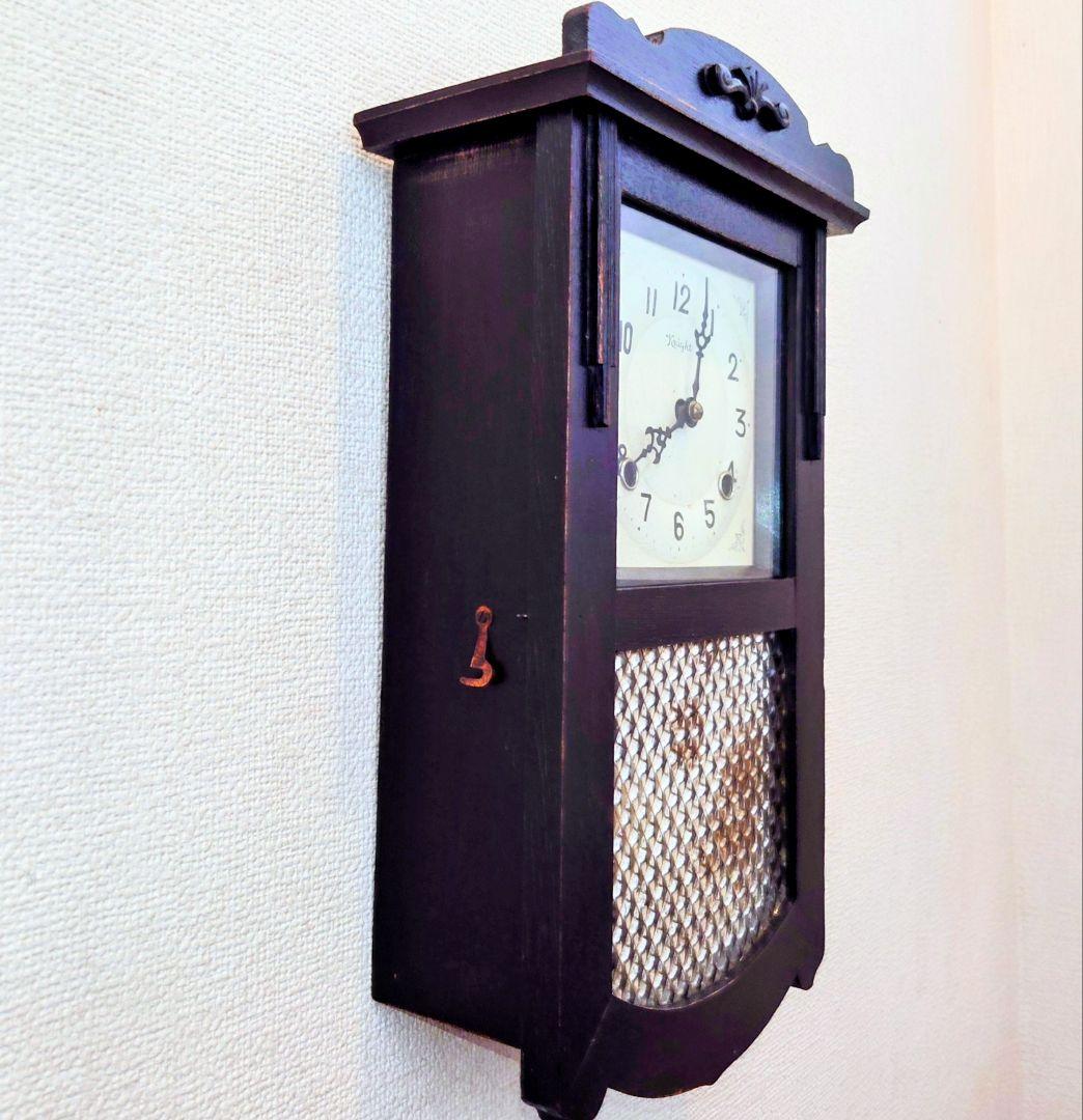 専用〈完動・美品〉Knight時計社　宮型ゼンマイ振り子時計　ボンボン時計古時計