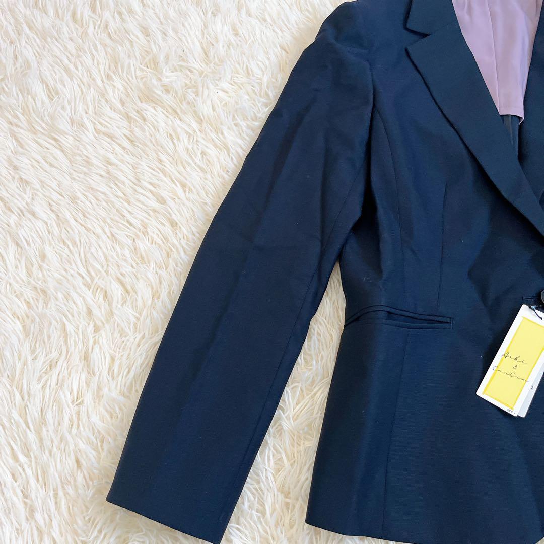 新品タグ付✨LES MUSE × cancam 紺無地調スーツ上下2点セット