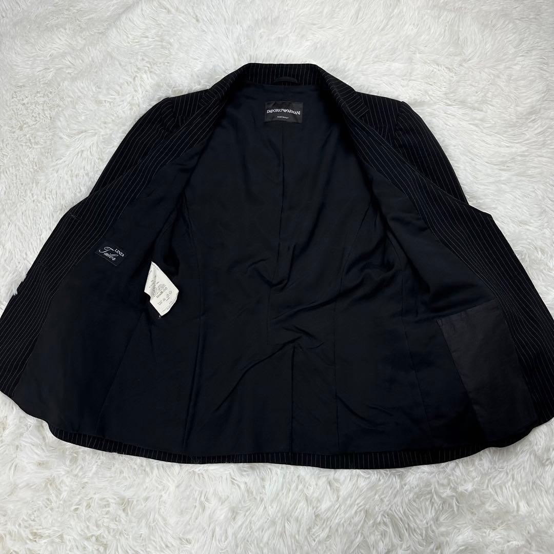 エンポリオアルマーニ✨パンツセットアップ ブラック ストライプ サイズ42/40