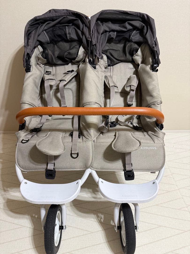 エアバギー ココダブル EX フロムバース　ストーン　レインカバー付き