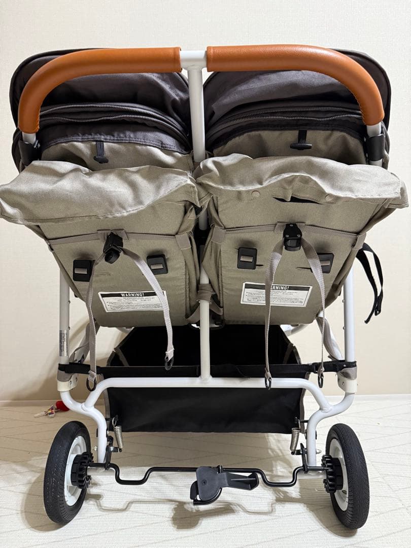 エアバギー ココダブル EX フロムバース　ストーン　レインカバー付き