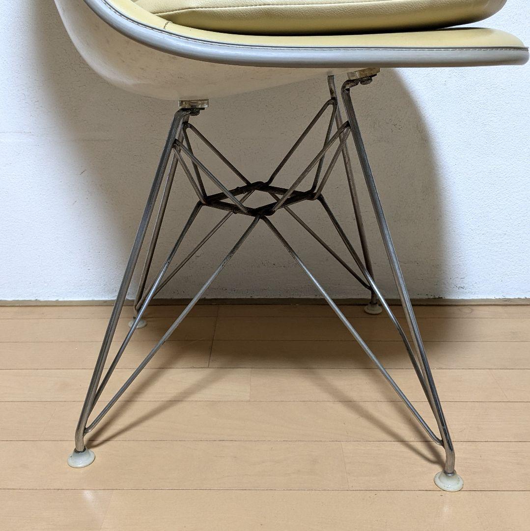 希少 正規品 ハーマンミラー イームズ シェルチェア ナウガレザー パッド付 3