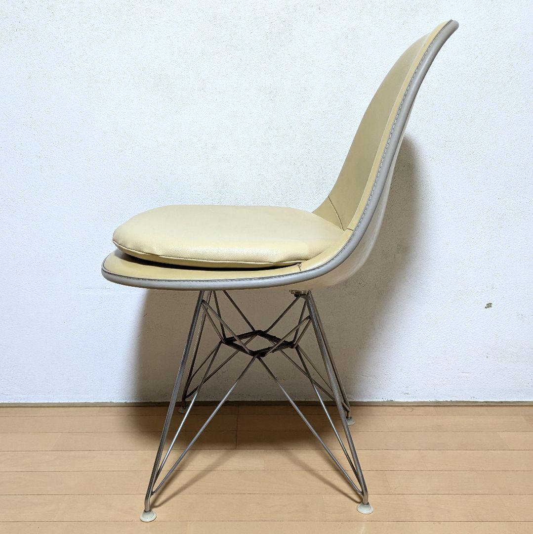 希少 正規品 ハーマンミラー イームズ シェルチェア ナウガレザー パッド付 3