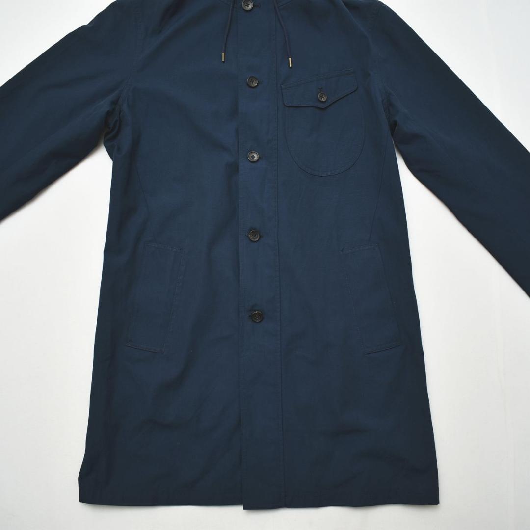 ブルックスブラザーズ フーデット ステンカラーコート M ネイビー