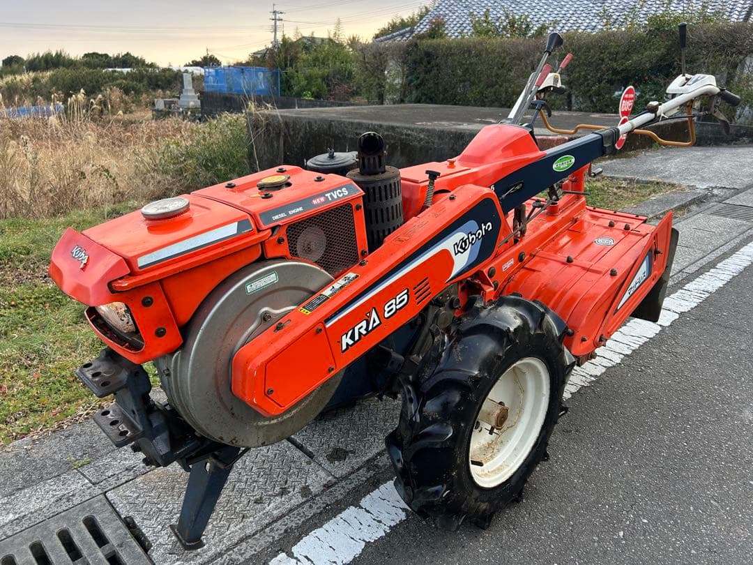 宮崎　クボタ　耕運機　ディーゼル 8.5馬力 KRA85 管理機 動画あり
