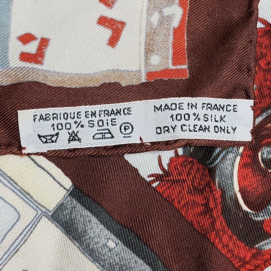 HERMES エルメス ミニスカーフ カレ40 PERSONA 仮面 シルク.