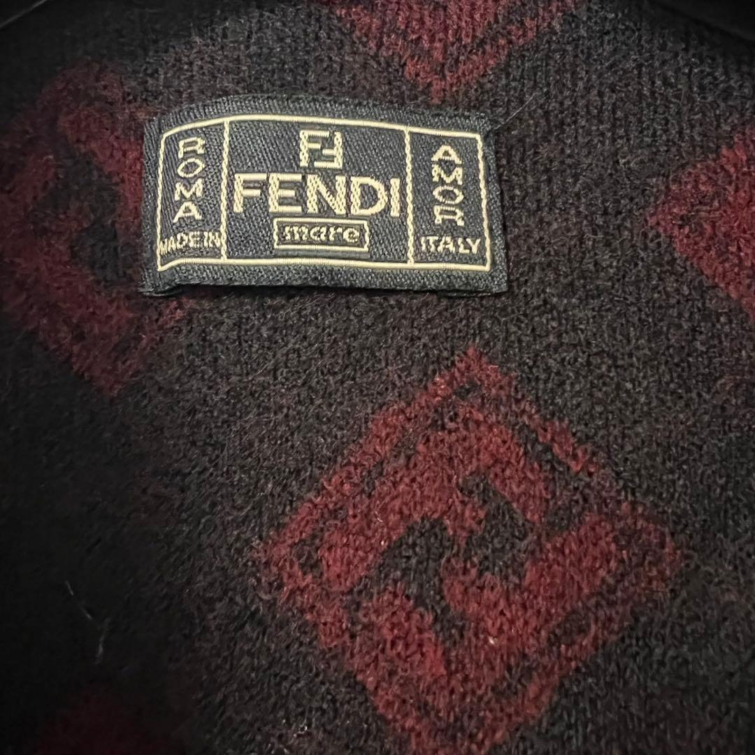 FENDI ヴィンテージ フェンディ ロゴ刺繍 コート