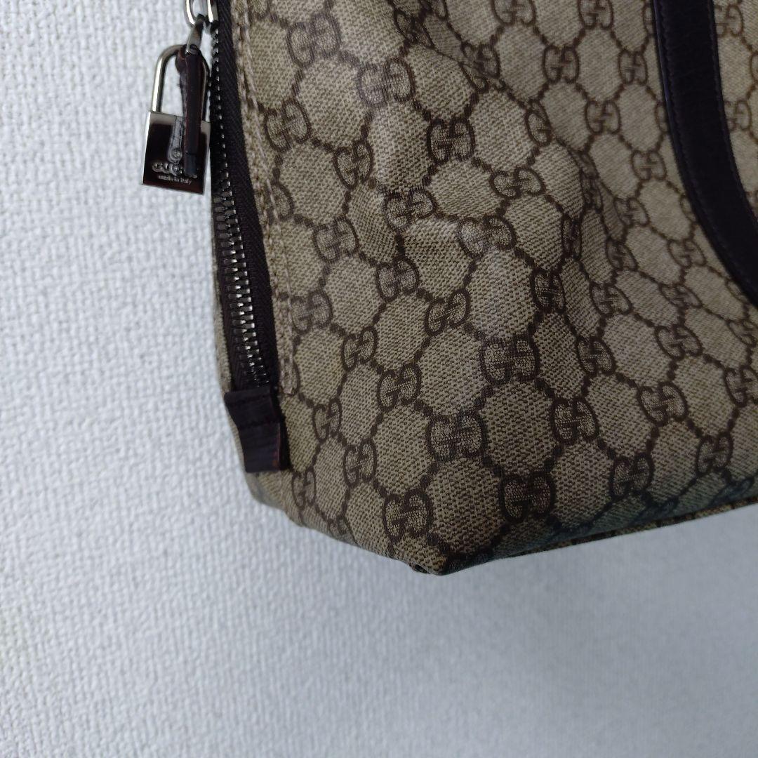 【3連休価格お値下】Gucci ボストンバッグ ベージュ・ブラウン