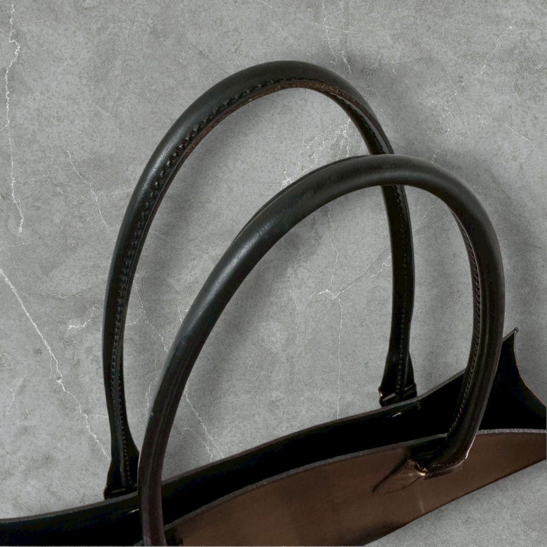 GLEN  2ハンドルトートバッグ ブライドルレザーグレンロイヤル