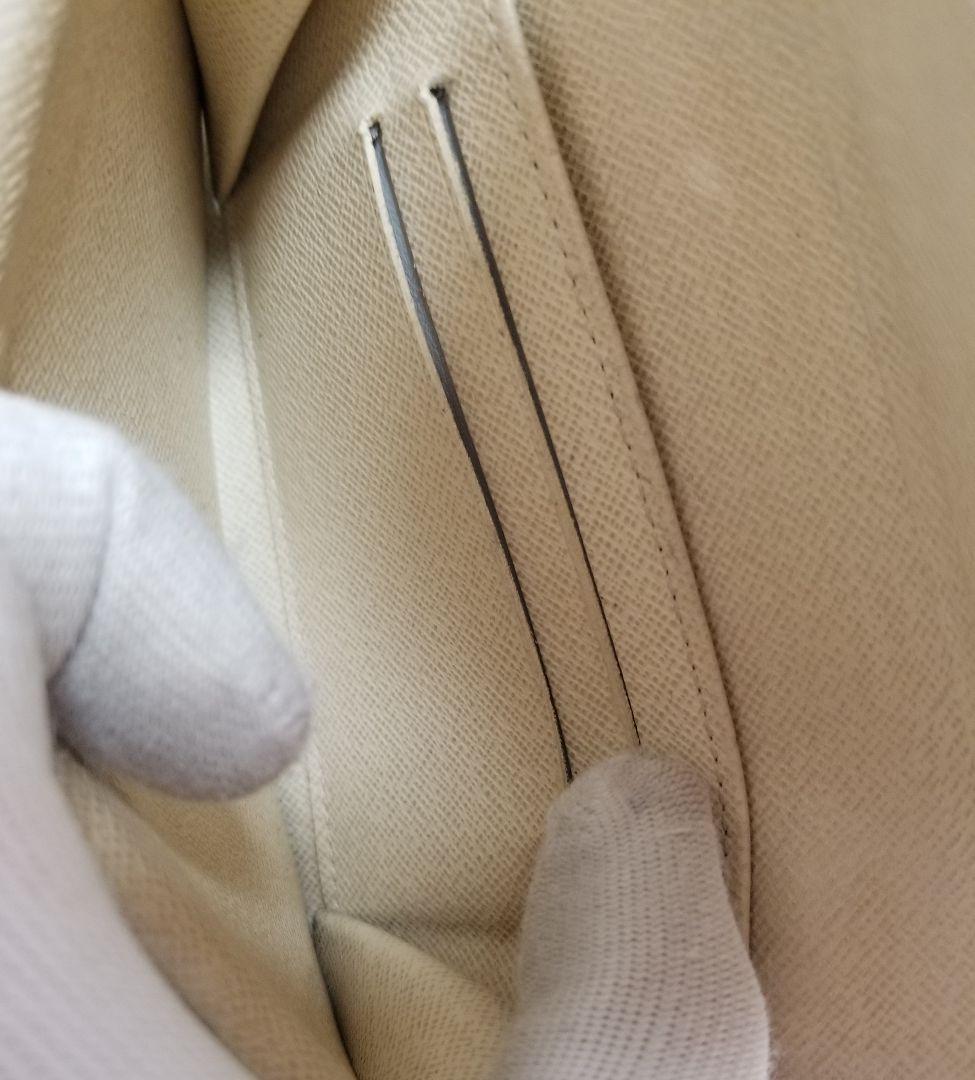 LOUIS VUITTON ダミエ アズール 二つ折り財布 ウォレット アイボリ