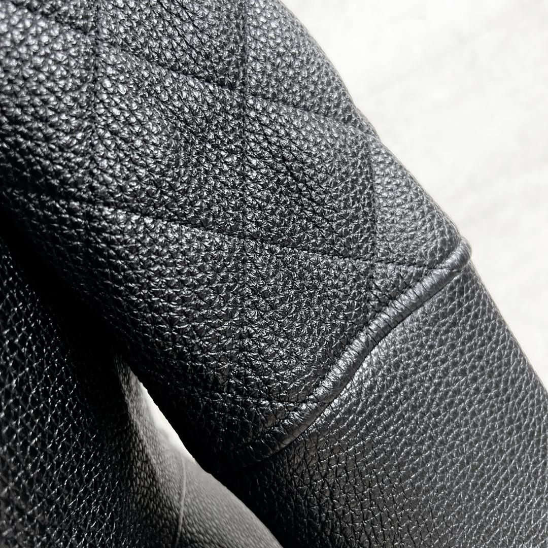 未使用タグ付★HERMES★ディアスキン★レザー★ジャケット★ライダース