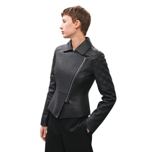 未使用タグ付★HERMES★ディアスキン★レザー★ジャケット★ライダース