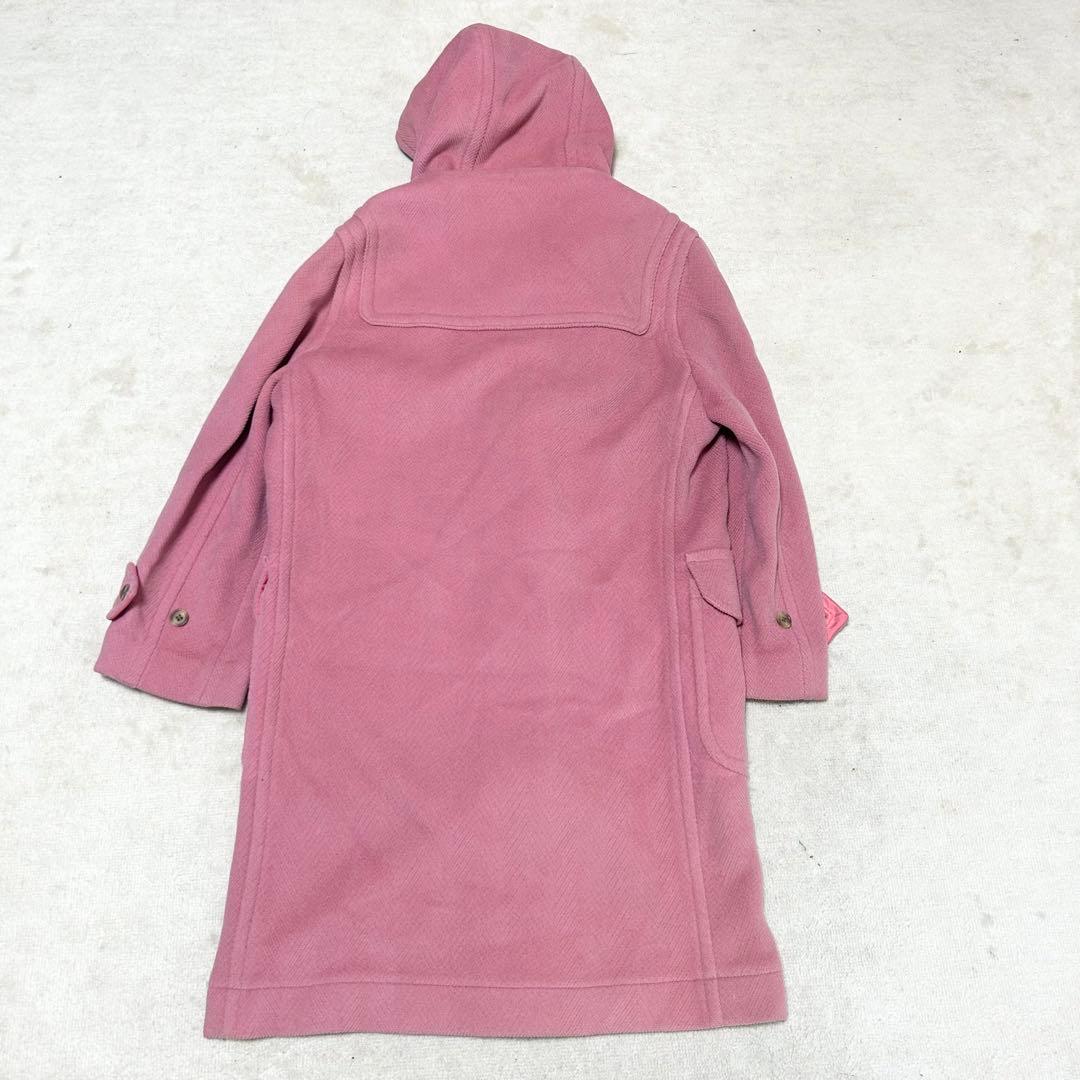 希少　オールドイングランド　ロングダッフルコート　ピンク　ヘリンボーン　ウール