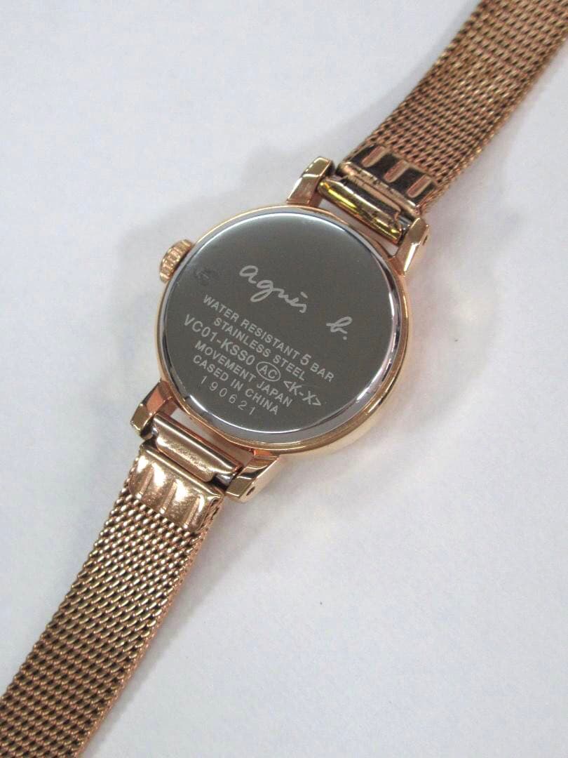 極美品 時計 ピンクゴールド VC01-KSS0 agnes b. アニエスベー
