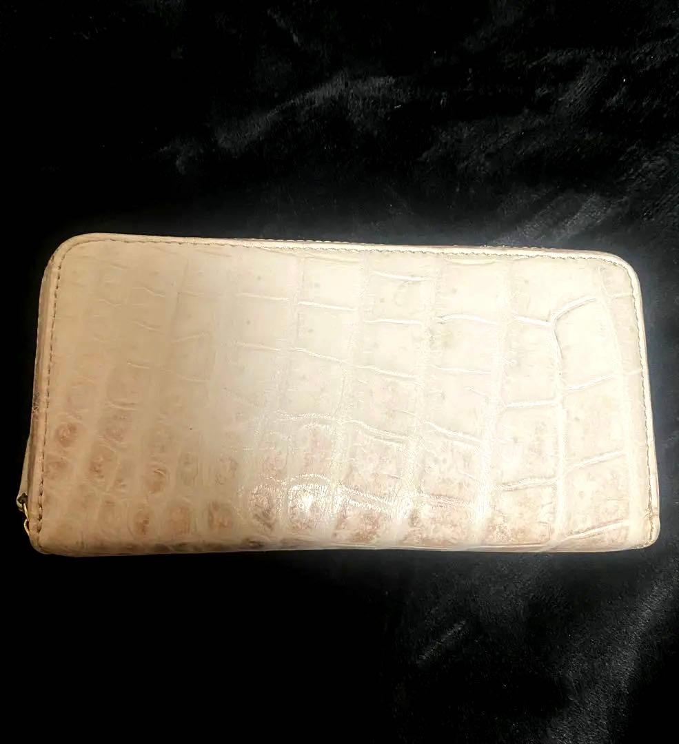 【くまのやまびこ】ヒマラヤクロコダイル長財布 ラウンドファスナー