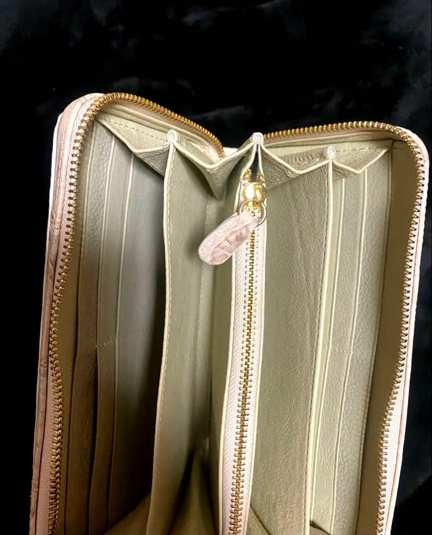 【くまのやまびこ】ヒマラヤクロコダイル長財布 ラウンドファスナー