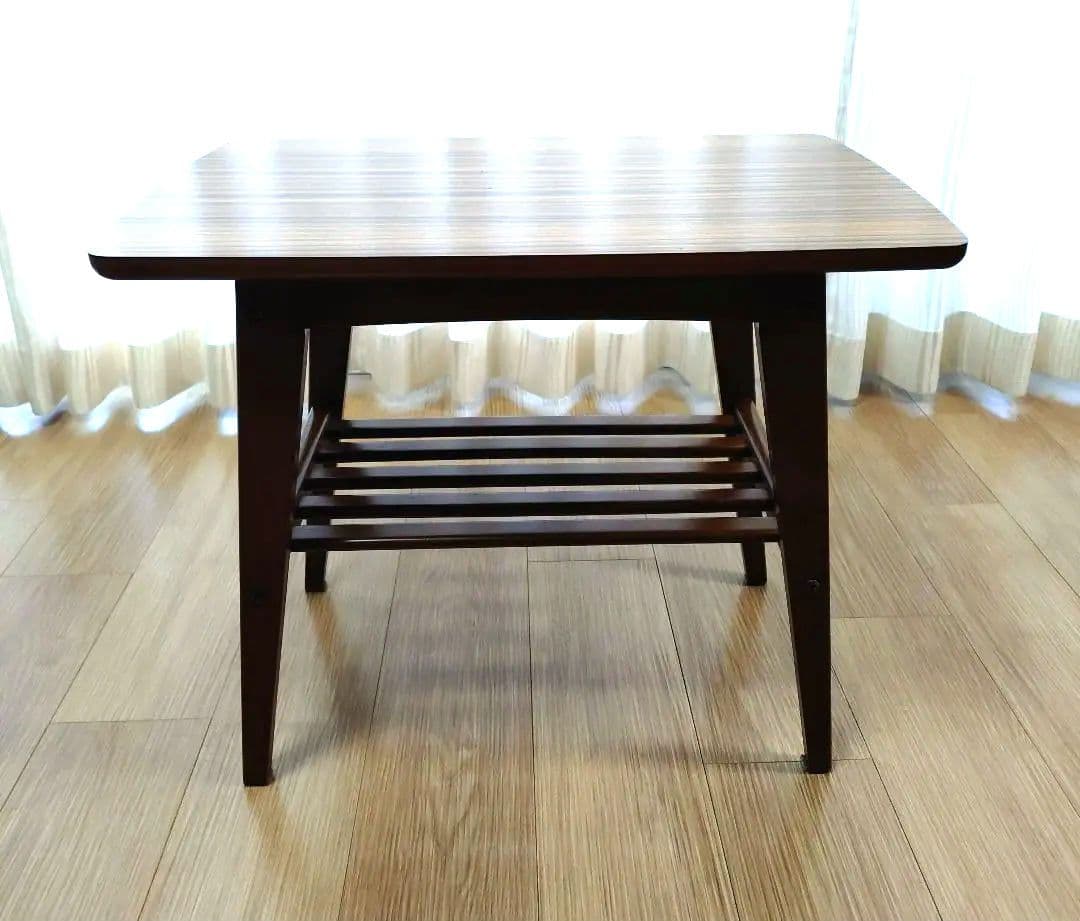 カリモク60　リビングテーブル小　ウォールナット　サイドテーブル