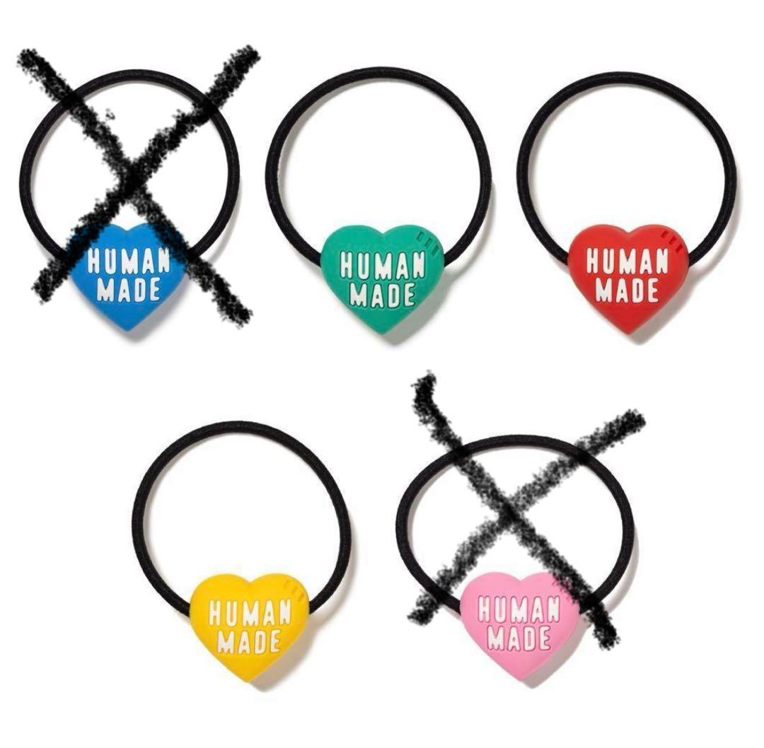 「新品未使用」 ヒューマンメイド HEART RUBBER BAND ヘアゴム