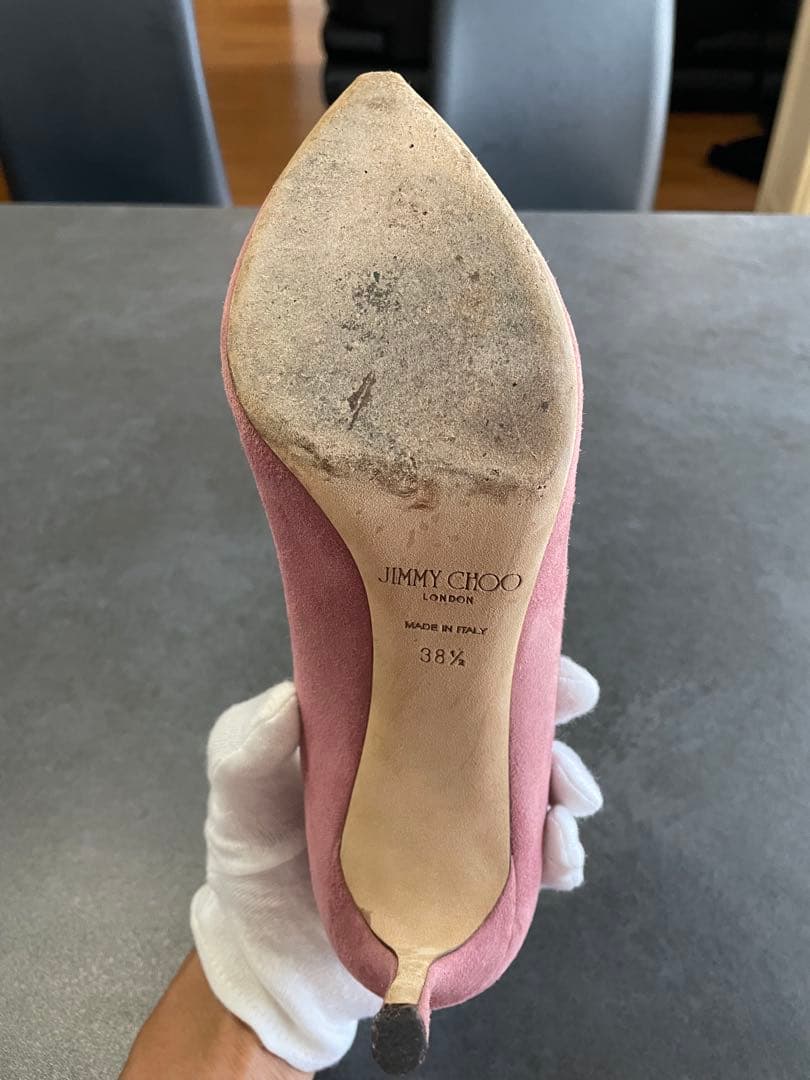 JIMMY CHOO ジミー チュウ　ピンク スエード ハイヒール