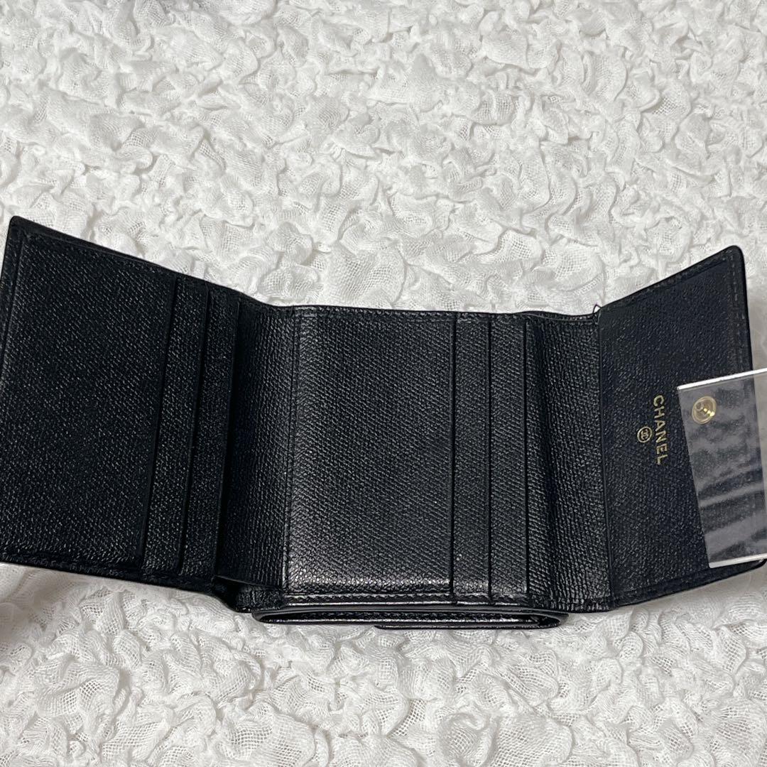 美品✨CHANEL シャネル　Wホック　財布 ココボタン　コンパクト　ウォレット