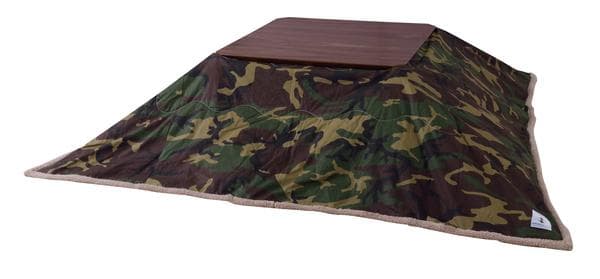 おしゃれ さらさら ふかふか アーミー 正方形 暖かい こたつ布団 迷彩
