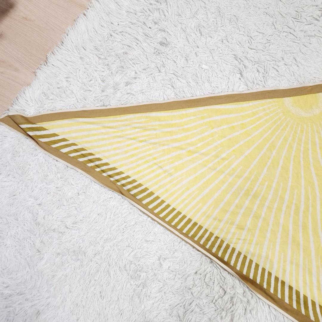 エルメス 三角スカーフ ポワントゥ 80×180 大判ストール シルクジャージー