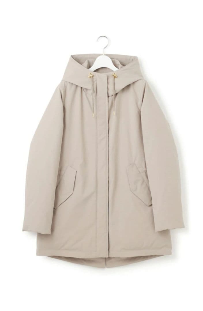 23区 ミリタリー フーデット モッズ ダウン コート ベージュ M 38