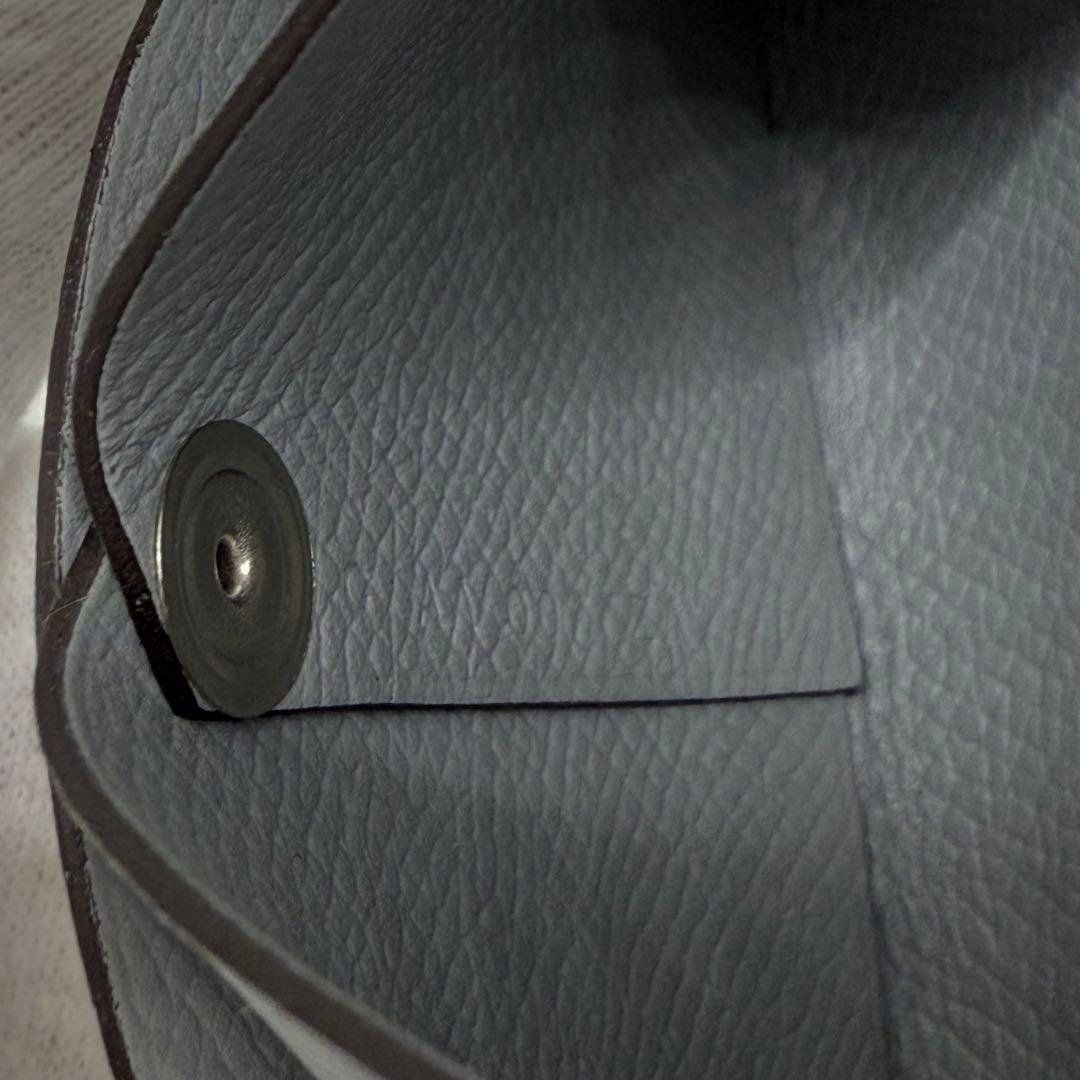 HERMES シルバー レザー ケース