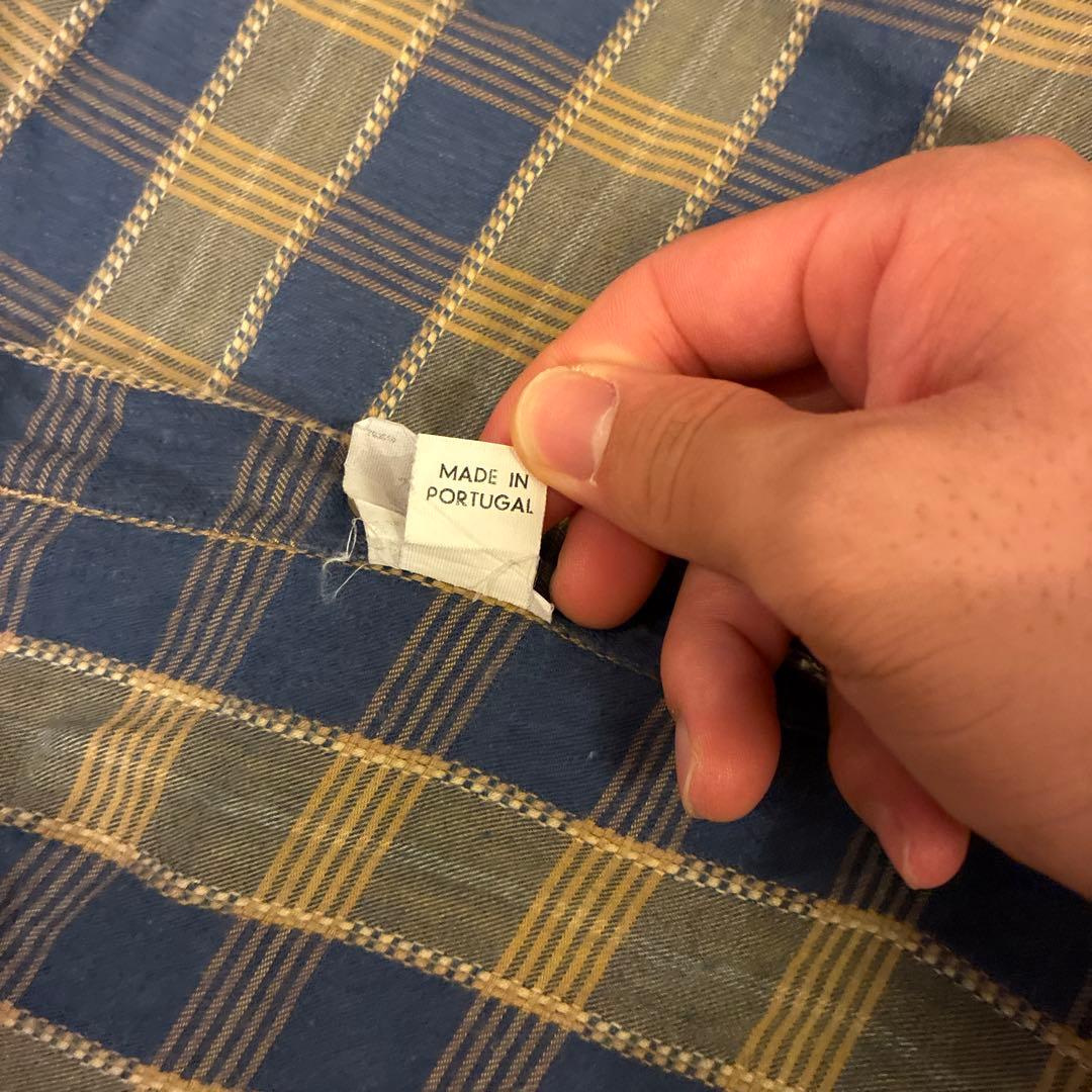 90s patagonia 雪なし　オンブレ　ヘビネル　マチ付き　香港製　シャツ