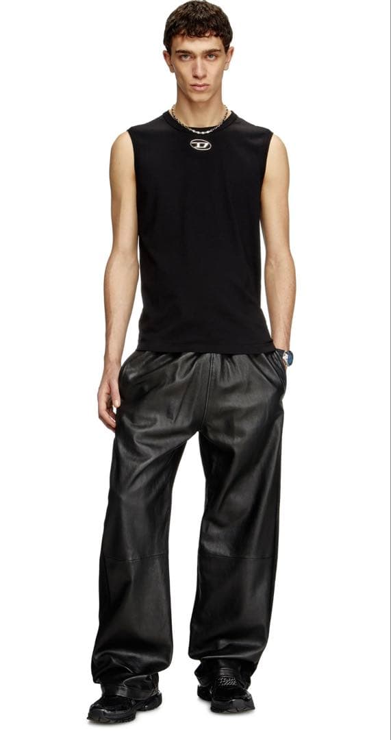 DIESEL ノースリーブトップ・ブラック