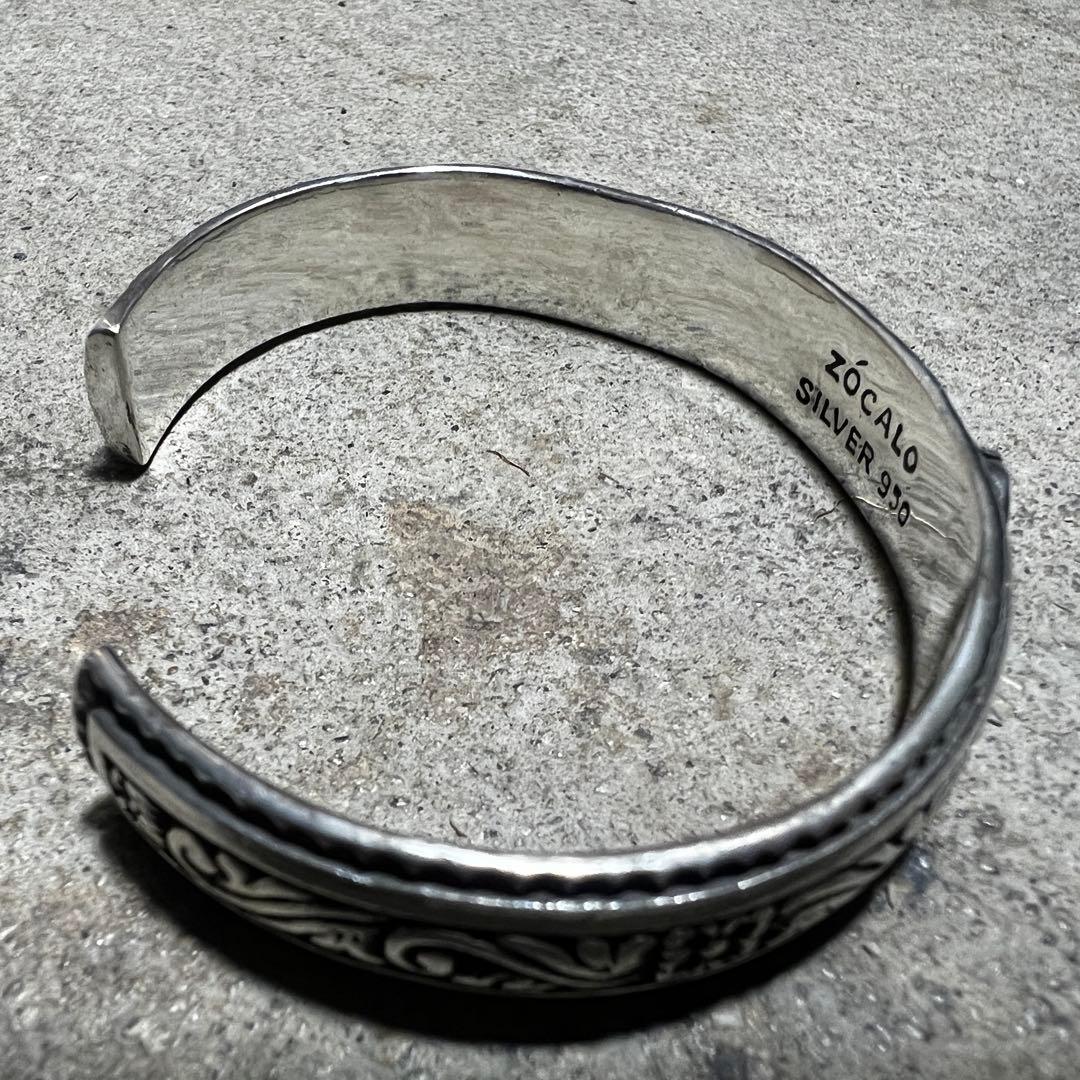 ZOCALO ソカロ ワイドアイビーバングル シルバー950 ドージェ ゴシック