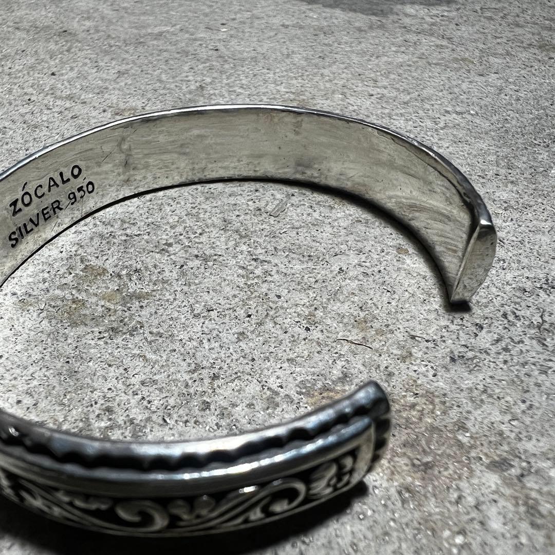 ZOCALO ソカロ ワイドアイビーバングル シルバー950 ドージェ ゴシック