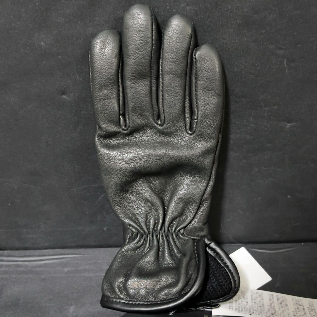 新品タグ付き FILSON ゴートレザーグローブ 手袋 フィルソン ブラック