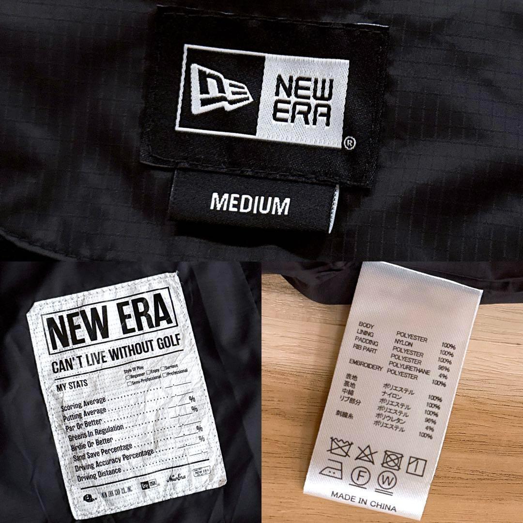 人気【ニューエラ】ゴルフ インサレーティッド キルティング カーディガン M 黒