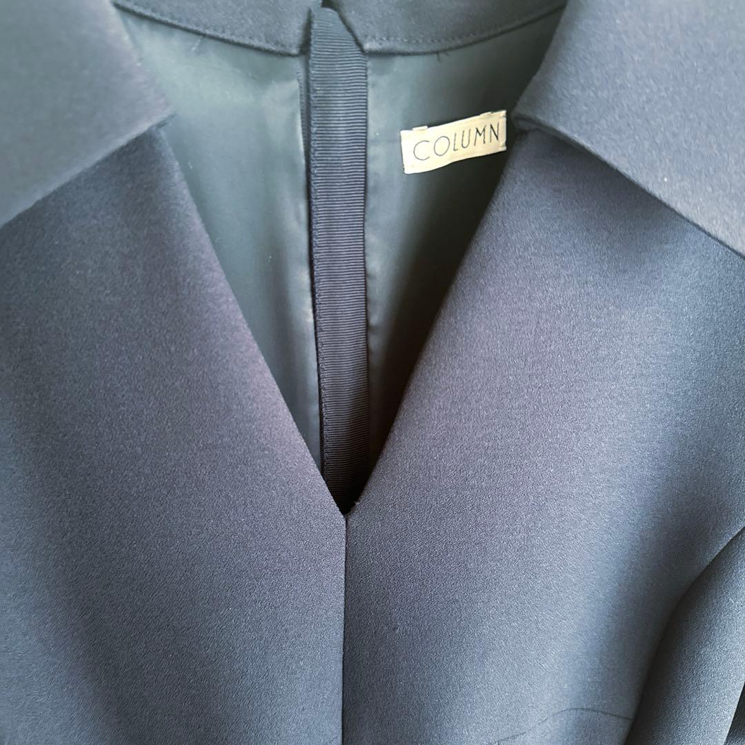 COLUMN ボリュームフォルムワンピース　ネイビー36